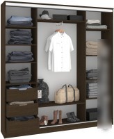 Шкаф-купе Кортекс-мебель Сенатор ШК12-45 Геометрия ДСП с зеркалом (венге)