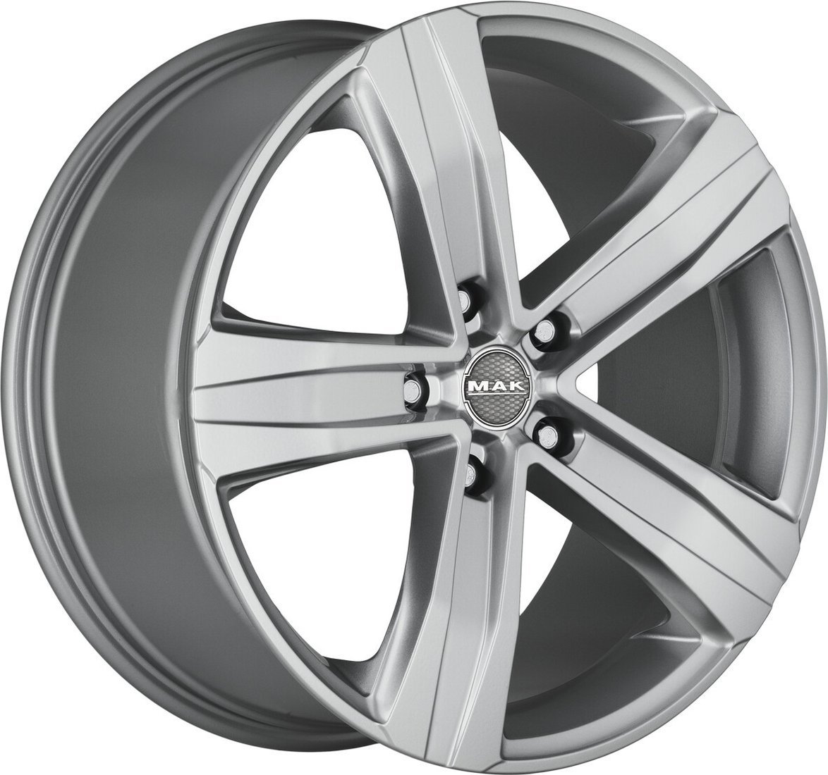 Литые диски MAK Stone 5 18x7.5" 5x114.3мм DIA 66.1мм ET 38мм Silver