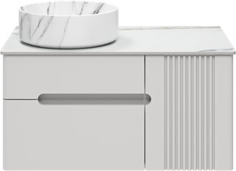 Brevita Тумба под умывальник Pallisandro 80 PAL-50080-501П2Я+PA01-80