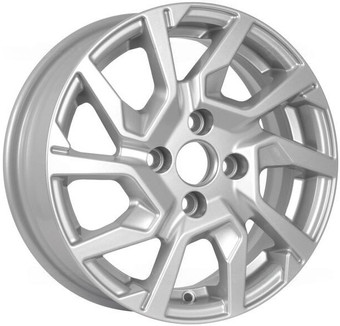 Литые диски KDW KD1420 (КС1090-00) 14x5.5" 4x100мм DIA 60.1мм ET 40мм Silver Painted