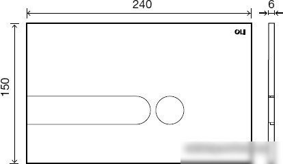 Панель смыва OLI Iplate 670001 (белый)