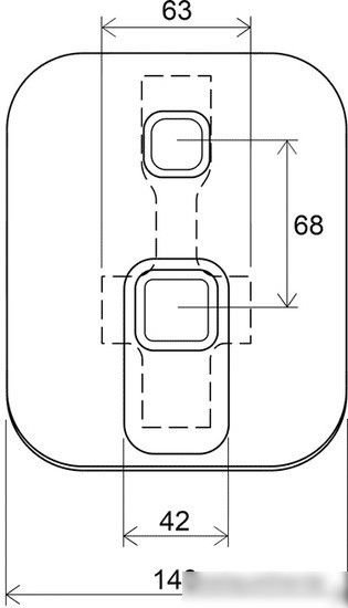 Смеситель Ravak 10° TD 061.00 [X070068]