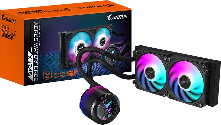 Жидкостное охлаждение для процессора Gigabyte Aorus Waterforce X II 240
