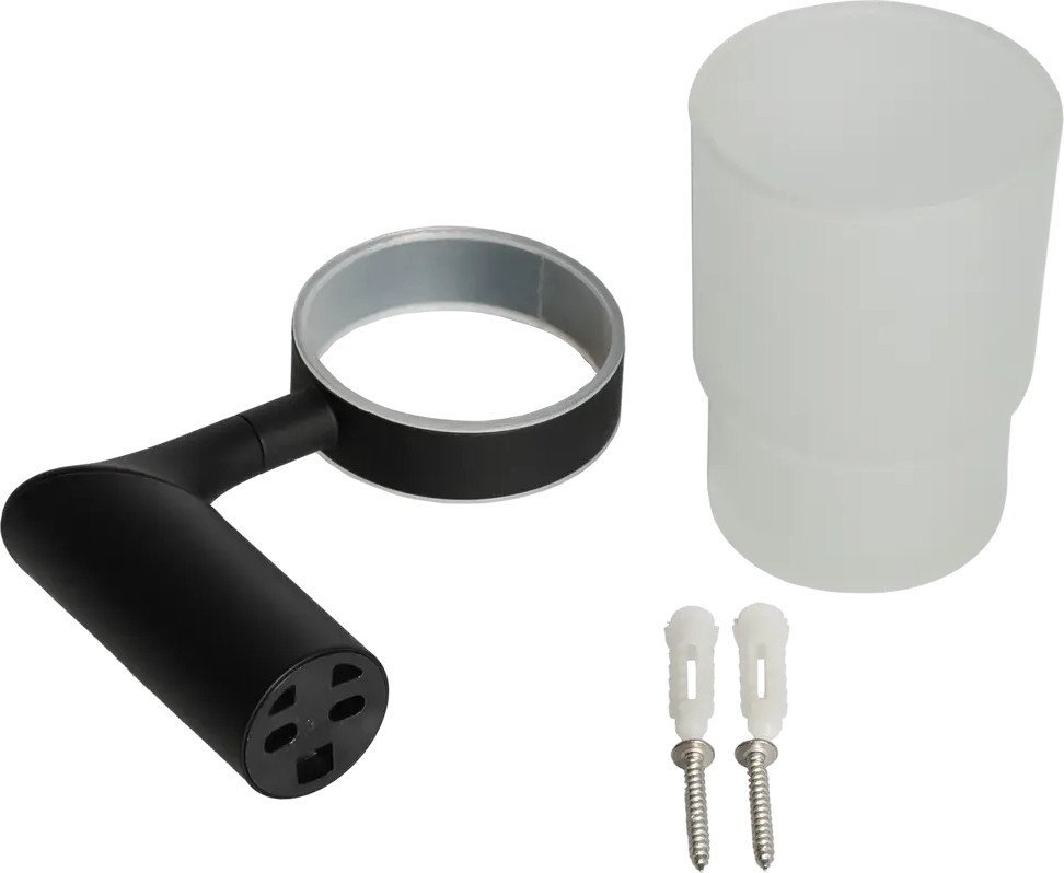 Стакан для зубной щетки и пасты Swensa Lock SWR-6600-03-BLK (черный)