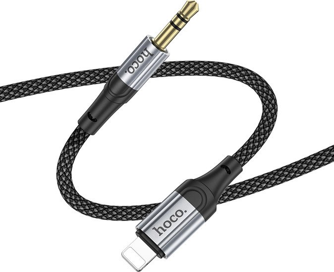 Кабель Hoco UPA26 Lightning - Jack 3.5mm (1 м, черный)