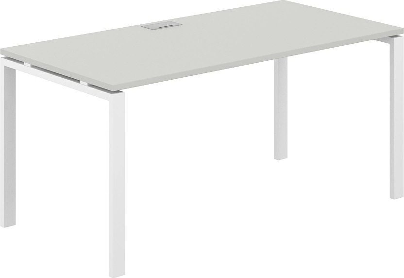 Офисный стол Norden 160х80х75 SG.209.SH.63.WH (белый/серый бархат)