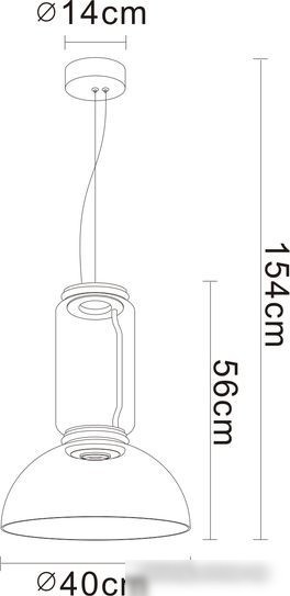 Подвесная люстра Divinare Trumpet 1242/06 SP-18