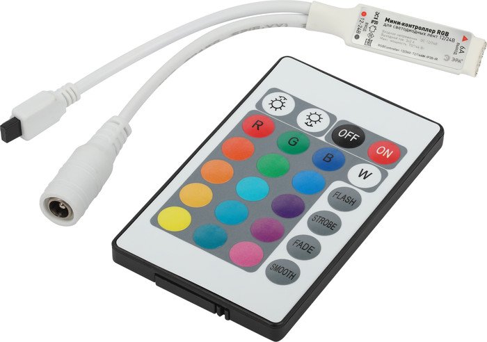 Контроллер RGB ЭРА RGBController-12/24V-72/144W-IP20-IR Б0061110
