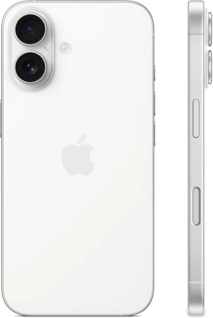 Телефон Apple iPhone 16 256GB (белый)