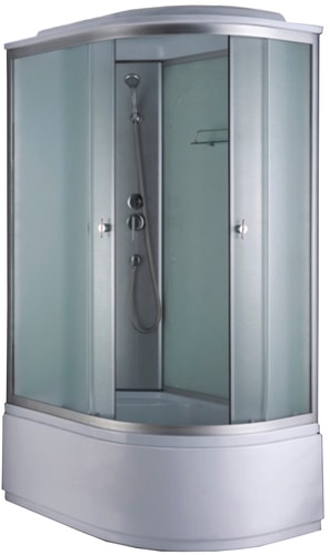 Душевая кабина Coliseum Simple T-120 L (белый/матовое стекло)