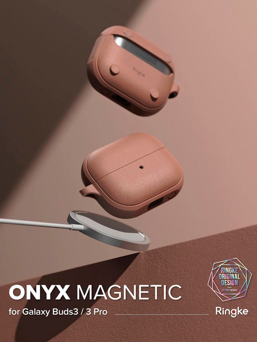 Чехол Ringke Onyx Magnetic Magsafe для Samsung Galaxy Buds 3 / 3 Pro Constant Coral
