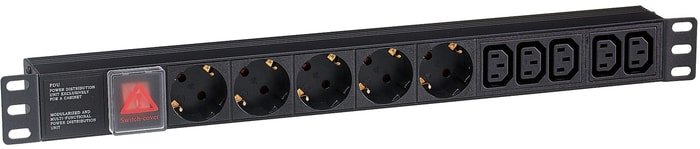 Блок розеток ExeGate ServerPro PDU-19H008 Al-5C135S-C14-SW