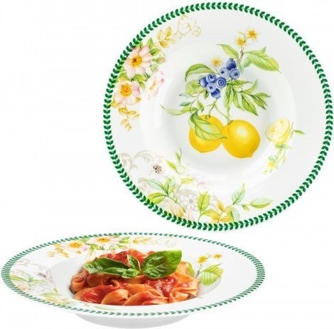 Набор тарелок Elan Gallery Лимоны 420751 (New Bone China)