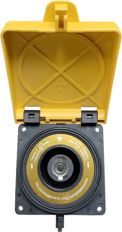 Розетка промышленная КС YHT BX3 0800Y02 1Р 800А 1000В IP68 0800Y02 (желтый)