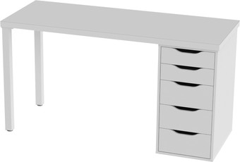 Стол Mebelain Ingar 2/5T (белый)