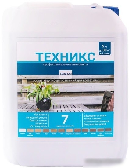 Пропитка Техникс Акватон 5 кг (бесцветный) Пропитка Техникс Акватон 5 кг (бесцветный)