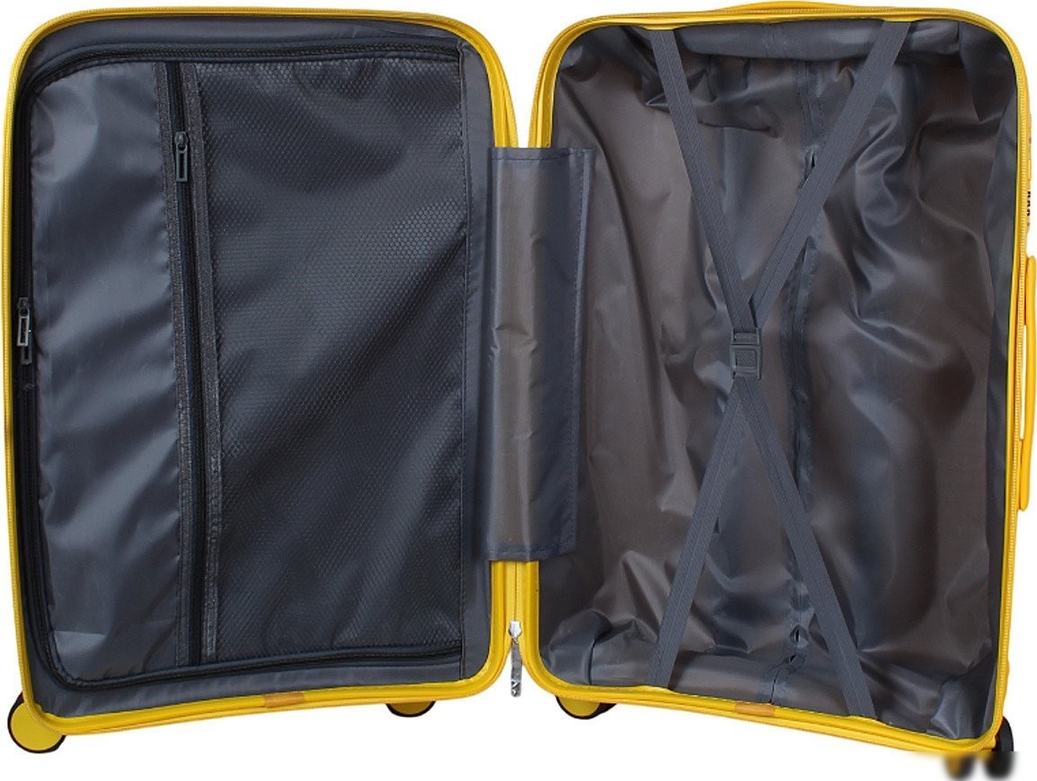 Чемодан-спиннер Eurobags PP-N18 L (желтый)