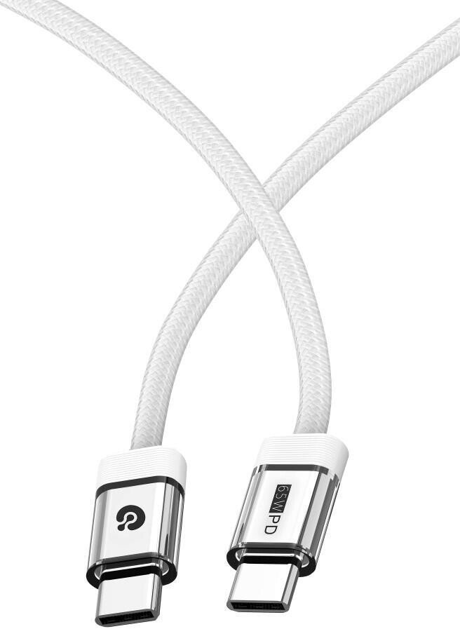 Кабель Atomic 30.399 USB Type-C - USB Type-C (1.2 м, белый)
