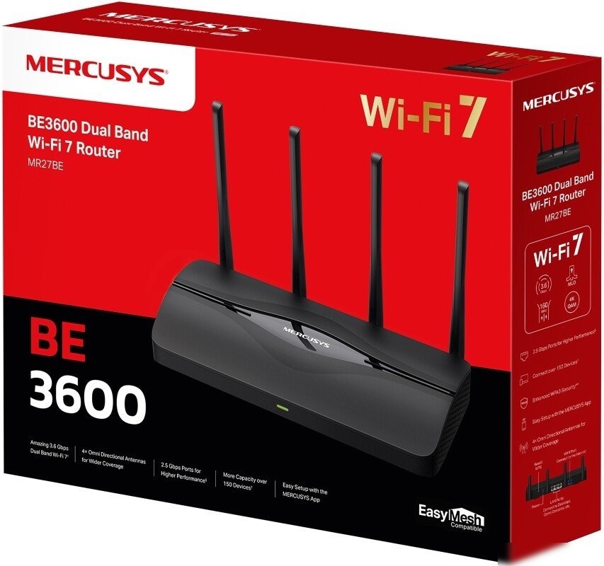 Wi-Fi роутер Mercusys MR27BE
