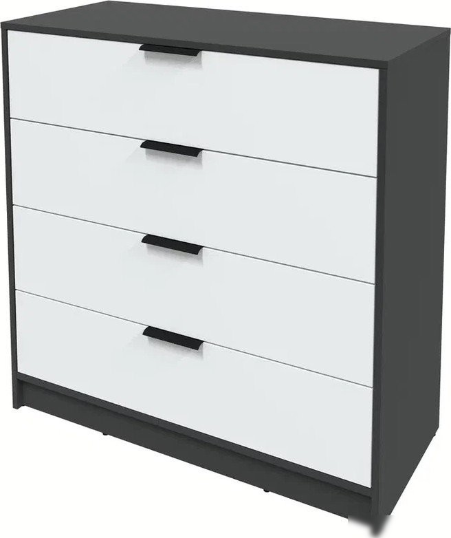 Комод Интерлиния Концепт КТ-К100 (белый платинум/антрацит)