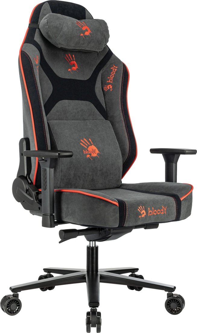 Игровое (геймерское) кресло A4Tech Bloody GC-680 (серый/черный)