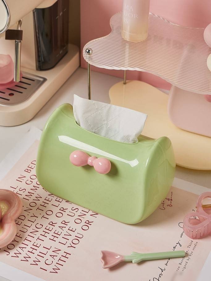 Салфетница ILikeGift Glossy bow 6926-02 (green)