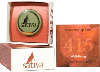 Sativa Бальзам для губ Блеск терракотовый №415 8 г