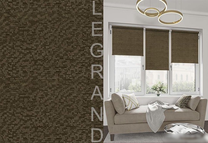 Рулонные шторы Legrand Мозаика 61.5x175 (коричневый)