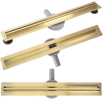 Трап/канал Rea Neox Slim Pro Matt Gold 90 см