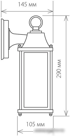 Уличный фонарь Elektrostandard 1008D Brick (черный)