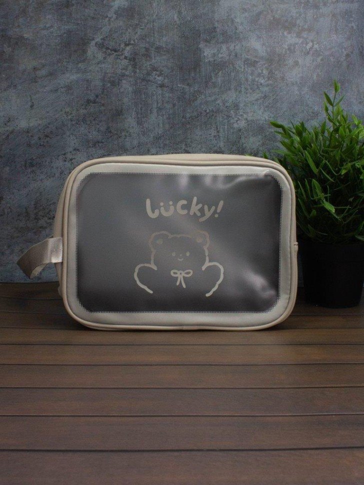 Косметичка ILikeGift Lucky bear ZT385-0017-34-02 (gray)