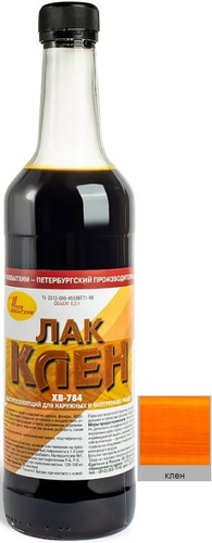 Лак Новбытхим ХВ-784 0.5 л (клен)
