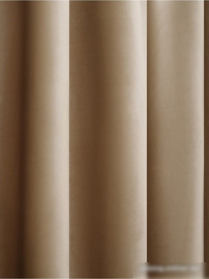 Комплект штор Soft Lines Бархат 9138-D2 1.8x2.7 м (кофейный, 2 шт)