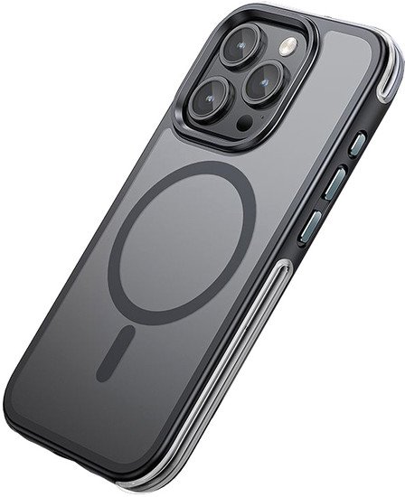 Чехол для телефона Hoco AS5 для iPhone 15 Pro магнитный противоударный (черный)