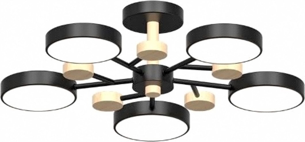 Припотолочная люстра LED4U L3204-620 BK Припотолочная люстра LED4U L3204-620 BK