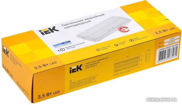 Светильник IEK ДПА 5030-3 LDPA0-5030-3H-K01