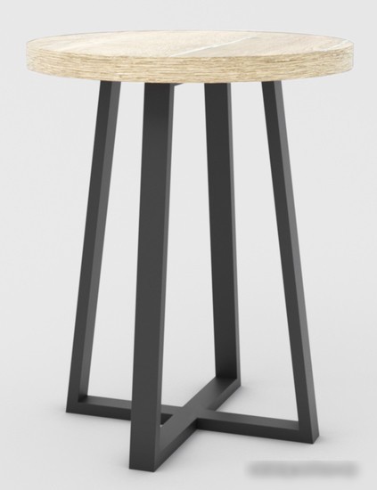 Журнальный столик Hype Mebel Челси 40x40 (черный/древесина белая) Журнальный столик Hype Mebel Челси 40x40 (черный/древесина белая)