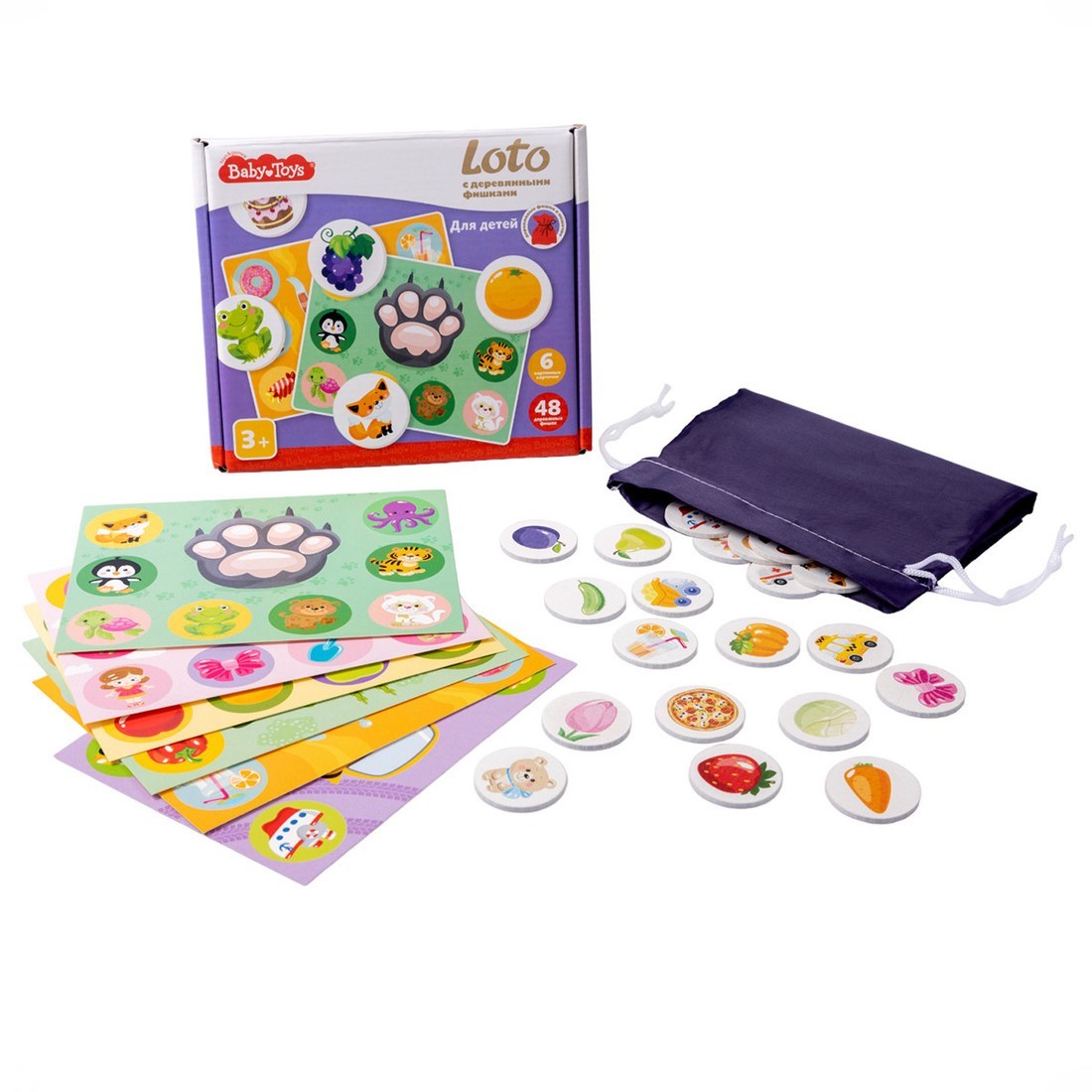 Развивающая игра Baby Toys С деревянными фишками для детей 04926