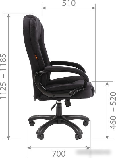 Офисное кресло CHAIRMAN 600 Home (черный)