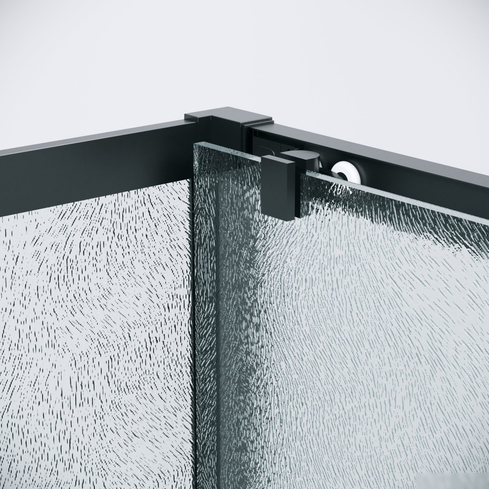 Душевой уголок Grossman Cosmo 130x90x195 120.K33.02.1390.21.02 (черный матовый/стекло шиншилла)