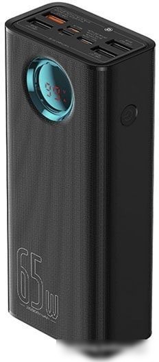 Внешний аккумулятор Baseus Amblight Digital Display Fast Charge Power Bank 65W 26800mAh (черный)