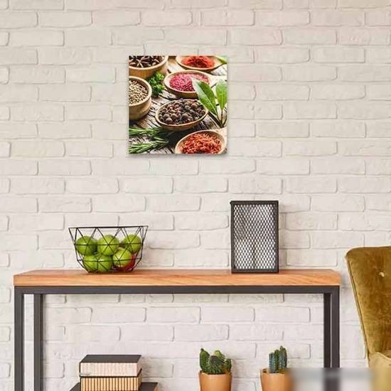 Картина на стекле Stamprint Cпеции в ложках 1 КТ013 (30x30)