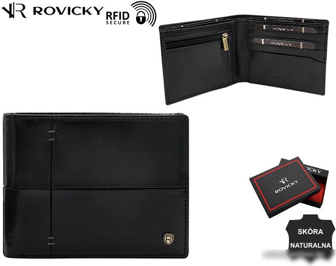 Портмоне Cedar Lorenti N993-RVTS (черный/красный)