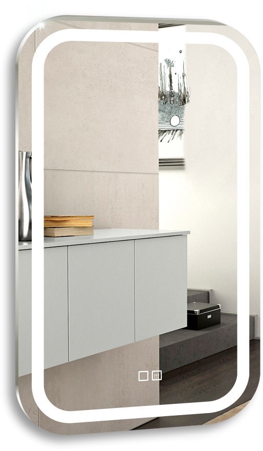 Silver Mirrors Зеркало Мальта 40x70 LED-00002552