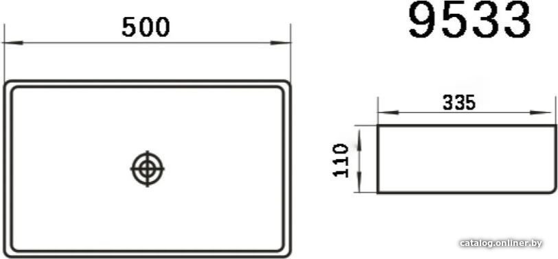 Умывальник Axus 50 9533