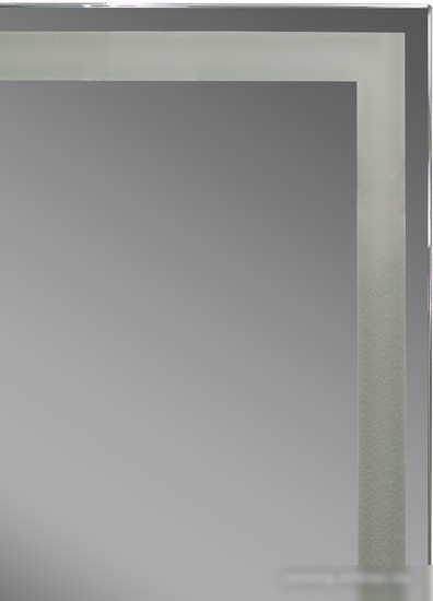 Континент Шкаф с зеркалом Mirror Box Black Led 60х80