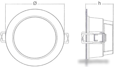 Точечный светильник Ledvance Ecoclass DL 24W 865 WT 2280 Lm IP44 4058075644335