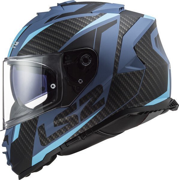 Мотошлем LS2 FF800 Storm II Racer (S, матовый синий)