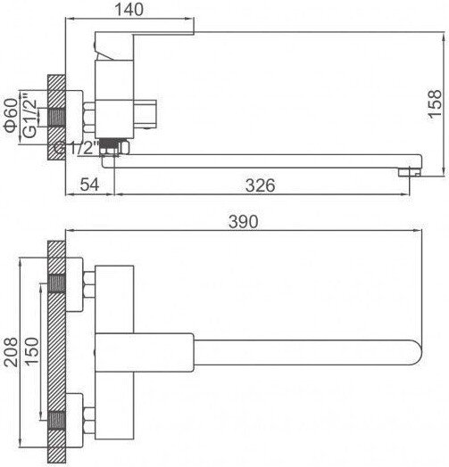 Смеситель Ledeme L72225