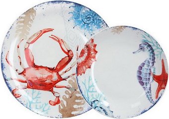 Набор обеденных тарелок Tognana Madison Aquarium MC0701A6045